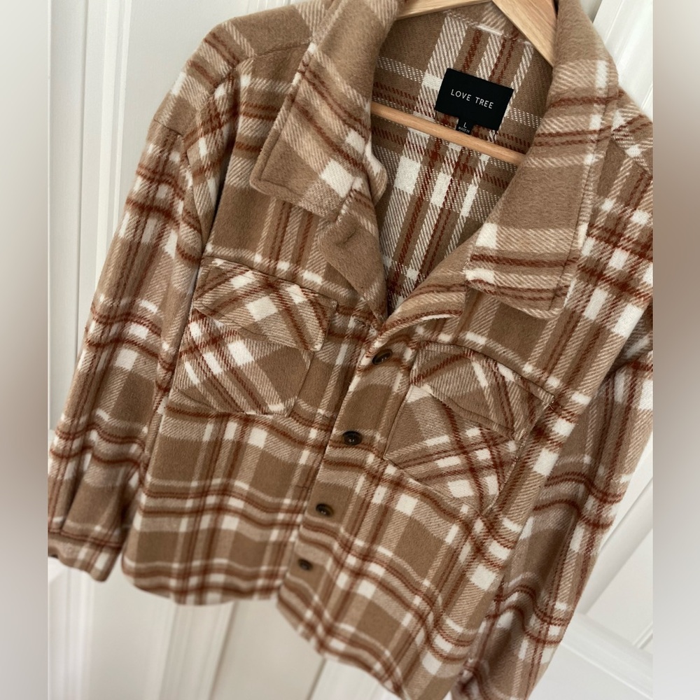 Love Tree Plaid Shacket/Jacket - image 2